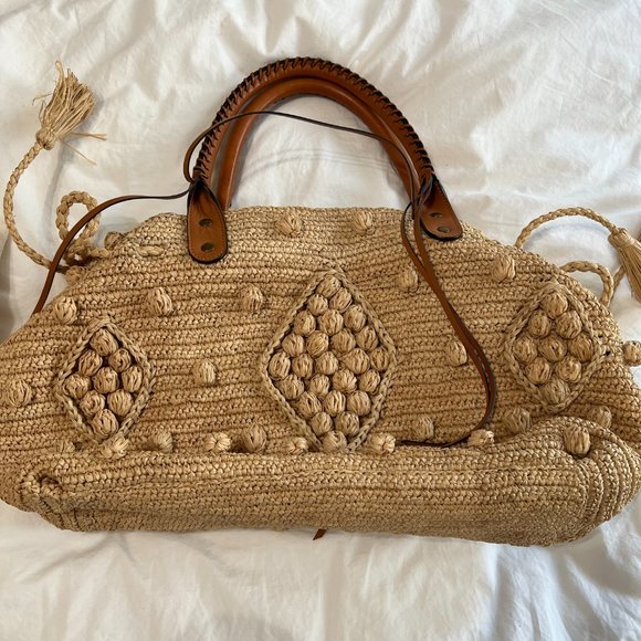 Gerard Darel Raffia Handbag - Picture 2 of 4